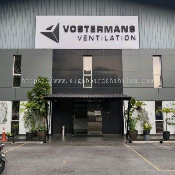Vostermans Klang -2D Box Up Lettering Signboard With NON LED 
