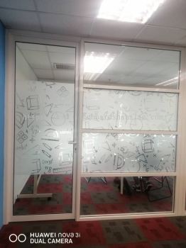 INDOOR OFFICE GLASS FROSTED STICKER 
