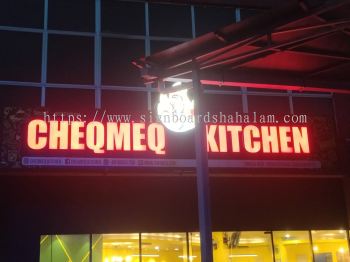 Cheqmeq Kitchen - 3D LED Frontlit Signage
