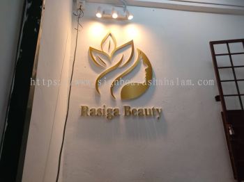 Rasiga Beauty - 3D Cut Out Signage without Light