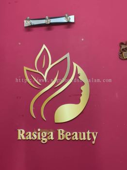 Rasiga Beauty - 3D Cut Out Signage without Light