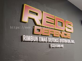 Rimbun Emas Defence System - 3D Cut Out Lettering at KL