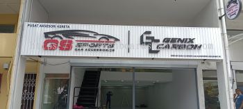 GS Sports Car Accessories - 3D Box Up Backlit Aluminium Panel Signboard at KL