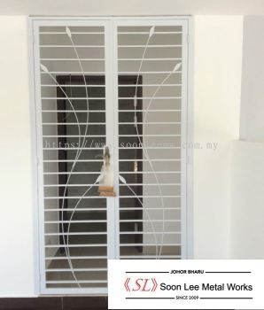 Powder Coated Metal Door Grill / Window Grill