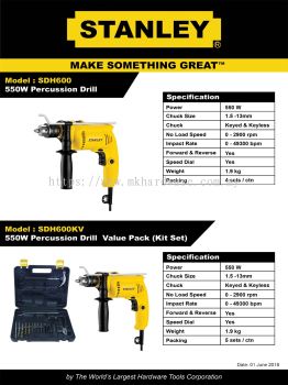 STANLEY PRECUSSION DRILL