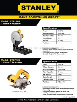 STANLEY CHOPSAW / TILE CUTTER