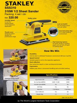 STANLEY SHEET SANDER