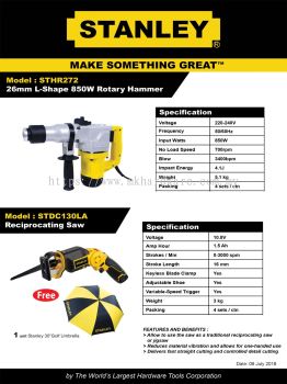 STANLEY ROTARY HAMMER / RECIPROCATING SAW