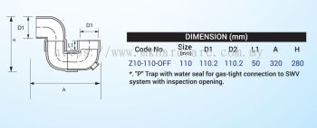 UPVC FITTING - P TRAP I/O OFFSET