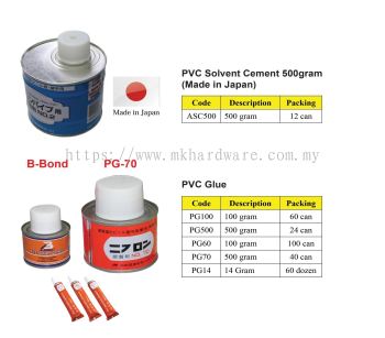 PVC SOLVENT CEMENT