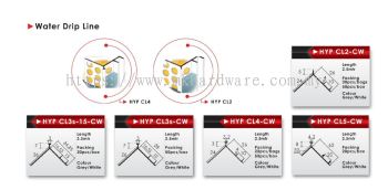 WATER DRIP LINE PVC CORNER BEAD
