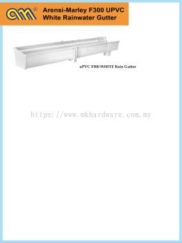 F300 UPVC WHITE RAIN GUTTER