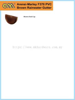 F370 BROWN PVC END CAP