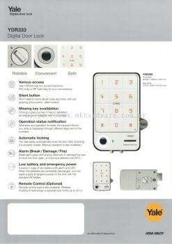 DIGITAL DOOR LOCK YDR333