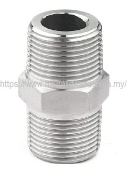 STAINLESS STEEL HEX NIPPLE