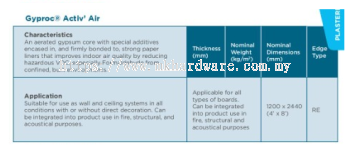 Gyproc® Activ' Air