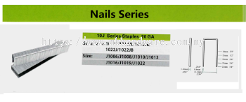 AIR NAIL 10J SERIES STAPLES 20 GA