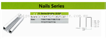 AIR NAIL 71 SERIES STAPLES 22 GA