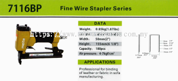 MEITE FINE WIRE STAPLER SERIES 7116BP