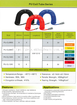 MEITE PU COIL TUBE SERIES