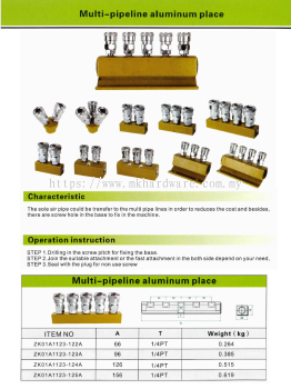 MEITE MULTI-PIPELINE ALUMINIUM PLACE