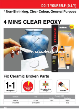 X'TRASEAL 4 MINS CLEAR EPOXY