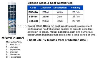 S548 GLASS 'N' SEAL WEATHERSEAL