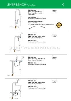 LEVER BENCH (WATER TAPS)