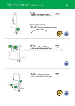 WATER LAB TAP (WITH PP NOZZLE)