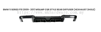 BMW 5 SERIES F10 2009- 2017 M5&MP CSR STYLE REAR DIFFUSER (4EXHAUST 2HOLE)