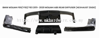 BMW M3&M4 F80/ F82/ F83 2011- 2020 M3&M4 ABS REAR DIFFUSER (4EXHAUST 2SIDE)