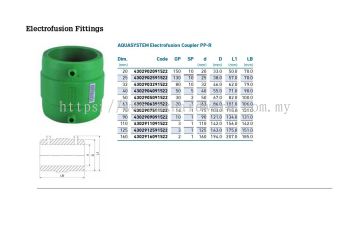 ELECTROFUSION COUPLER PPR 