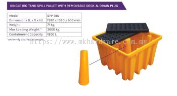 SINGLE IBC TANK SPILL PALLET