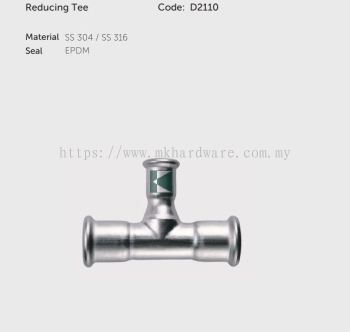 PTM STAINLESS STEEL REDUCING TEE