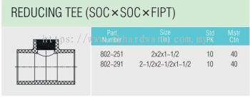 PVC SCHEDULE 80 FITTING REDUCING TEE