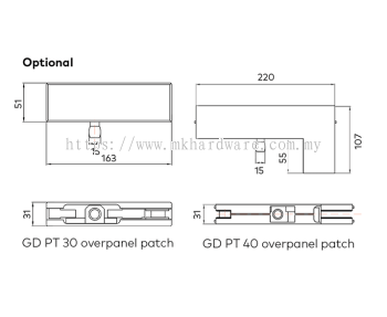 THE GD 85 FLOOR SPRING PACKAGE OFFERS AN ECONOMIC SOLUTION FOR GLASS DOORS.