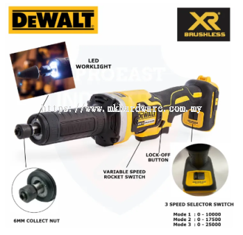 DeWALT CORDLESS DIE GRINDER 20V MAX BRUSHLESS DIE GRINDER DCG426N