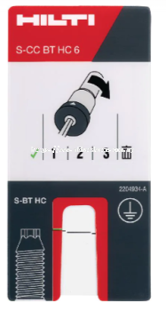 HILTI ACCESSORIES FOR FASTENERS CALIBRATION CARD S-CC BT HC 6