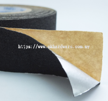 ADHESIVE TAPES SAFETY & HAZARD TAPES ANTI-SLIP TAPE BLACK WITH ALUMINIUM BACKING (CONFORMABLE)