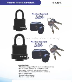 WEATHER RESISTANT PADLOCK