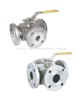 MULTI WAY BALL VALVE FLANGE (SIDE ENTRY)