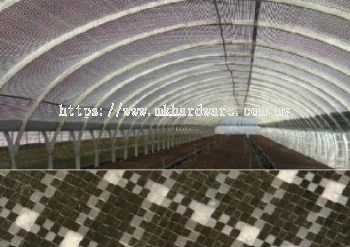 BLACK AND WHITE GRID GREENHOUSE COVER