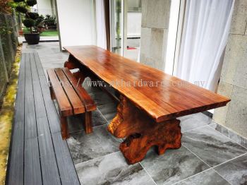 SOLID WOOD SLAB TABLE