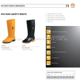 KING'S PVC NON-SAFETY BOOTS KV30