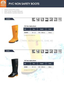 KING'S PVC NON-SAFETY BOOTS KV30-2