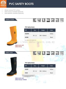 KING'S PVC SAFETY BOOTS KY20-2