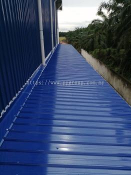 Gutter, Metal roof and downpipe works at Yong Peng, Johor Bahru