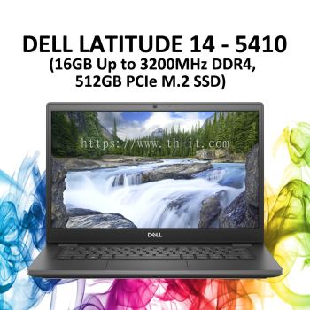 Dell Latitude 14 - 5410 (16GB Up to 3200MHz DDR4, 512GB PCIe M.2 SSD)