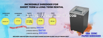 incredible shredder for  short term & long term rental