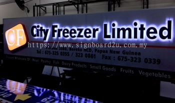 City Freezer Limited 3D led backlit Eg box up signboard at puchong 